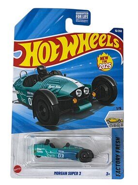 Hot Wheels Morgan Super 3 2025 Factory Fresh Teal Diecast New